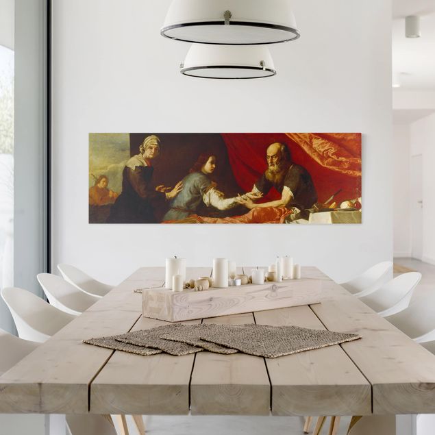 Quadri moderni per soggiorno Jusepe De Ribera - Isacco che benedice Giacobbe