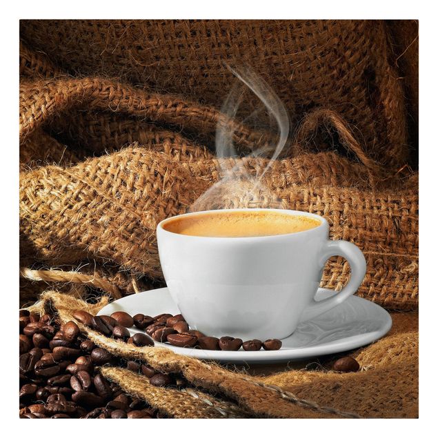Stampa su tela - Morning Coffee - Quadrato 1:1