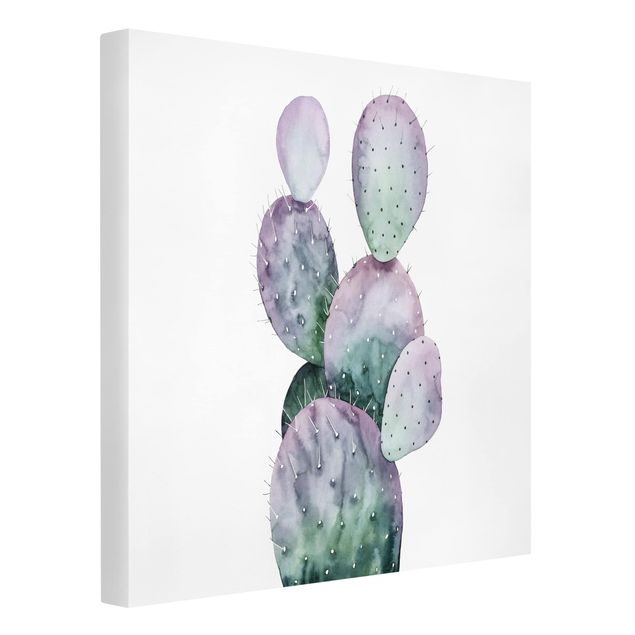 Quadri su tela Cactus in viola II