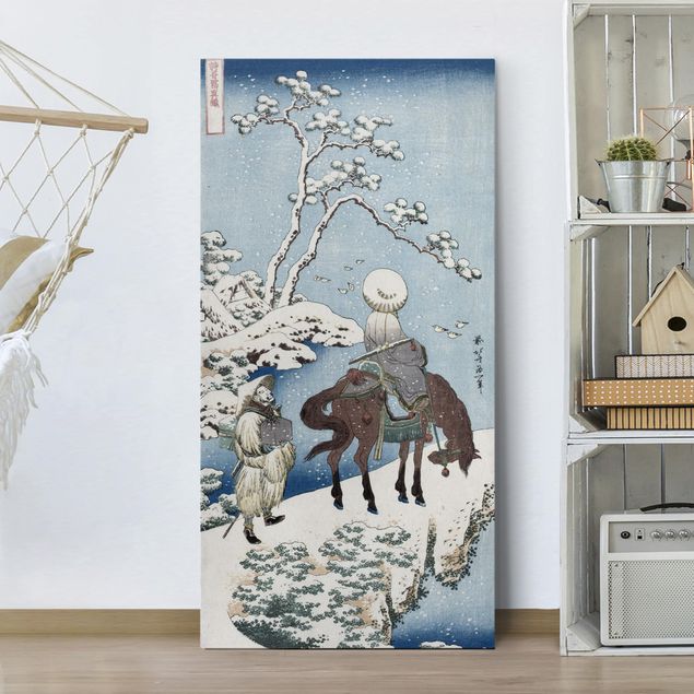 Quadri su tela paesaggio Katsushika Hokusai - Il poeta cinese Su Dongpo