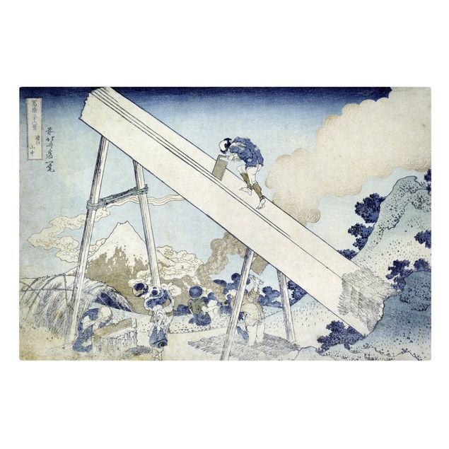 Stampe su tela Katsushika Hokusai - Sulle montagne di Totomi