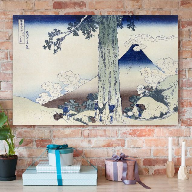 Tele con paesaggi Katsushika Hokusai - Passo Mishima nella provincia di Kai