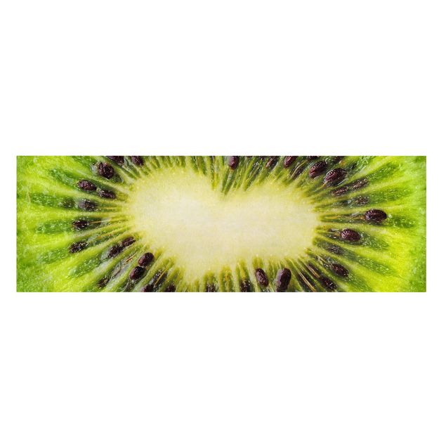 Stampa su tela - Kiwi Heart - Panoramico