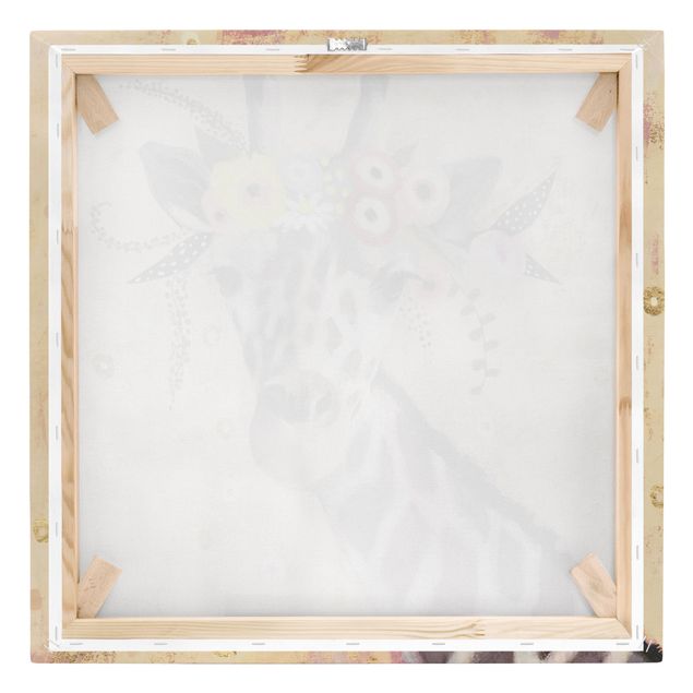 Stampa su tela - Klimt Giraffe - Quadrato 1:1