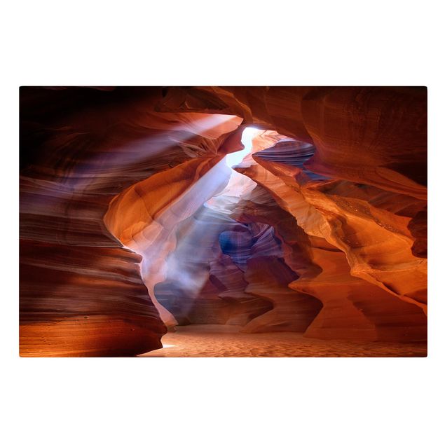 Stampa su tela - Spettacolo di Luce in Antelope Canyon - Orizzontale 3:2