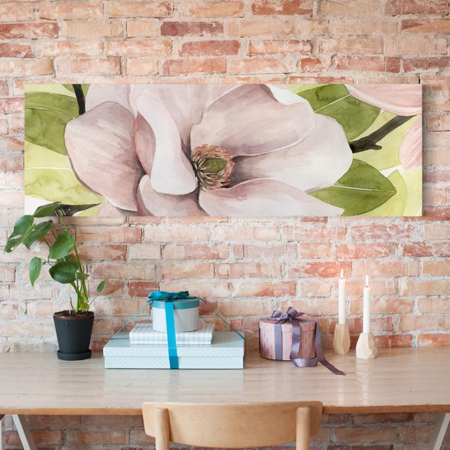 Quadro su tela fiori Magnolia Blush I