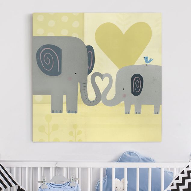 stampe animali Io e la mamma - Elefanti