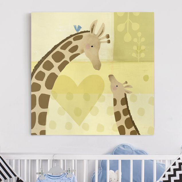 Quadri animali Io e la mamma - Giraffe