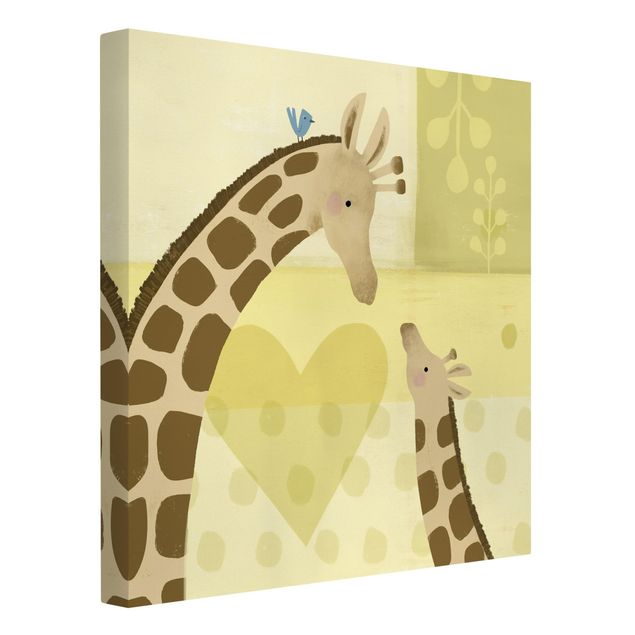 Stampe su tela Io e la mamma - Giraffe