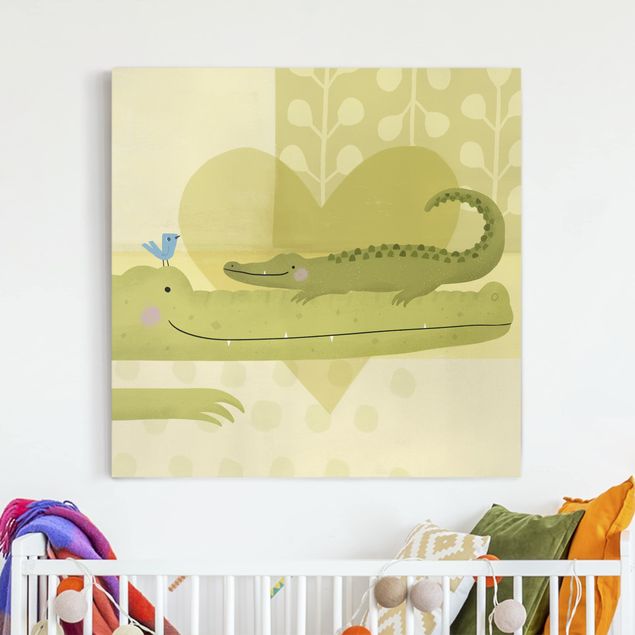 quadri con animali Io e la mamma - Coccodrilli