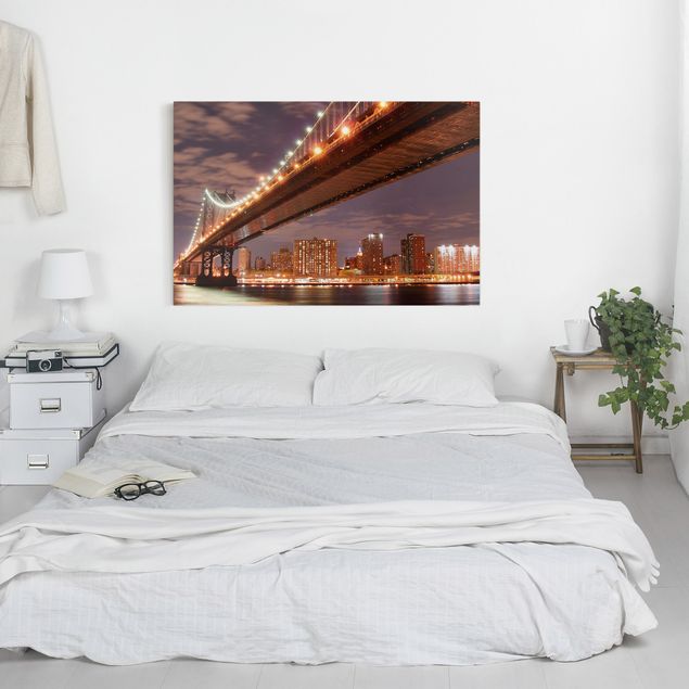 Quadri moderni per soggiorno Ponte di Manhattan