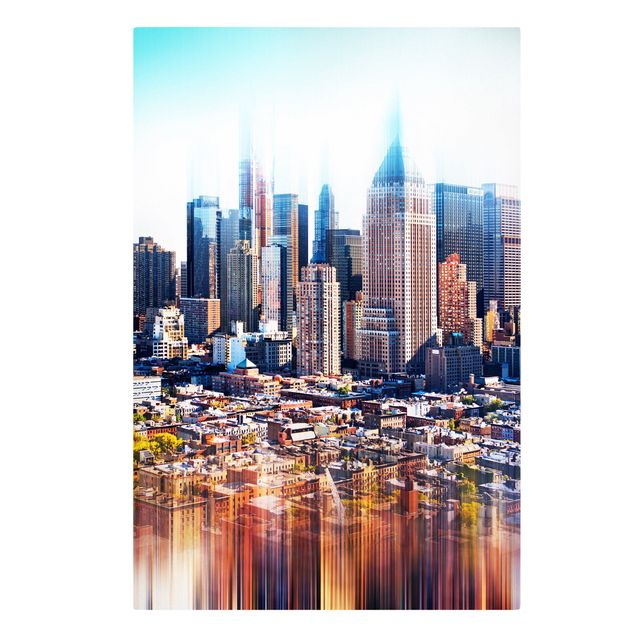 Philippe Hugonnard quadri Skyline di Manhattan tratto urbano