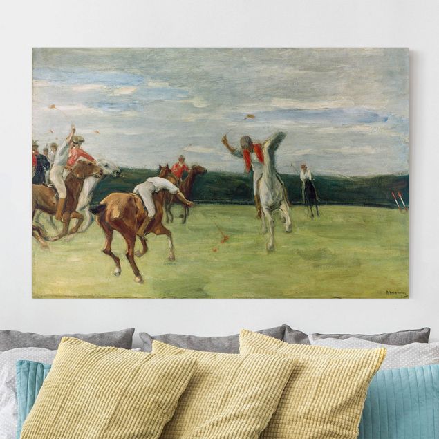Riproduzioni su tela quadri famosi Max Liebermann - Giocatore di polo nel parco di Jenisch