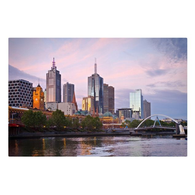 Stampa su tela - Melbourne at sunset - Orizzontale 3:2