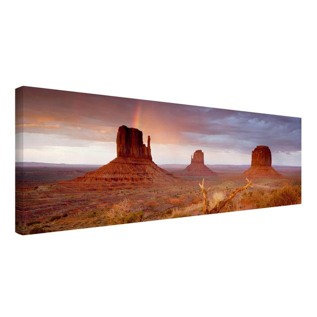 Quadri su tela paesaggio Monument Valley al tramonto