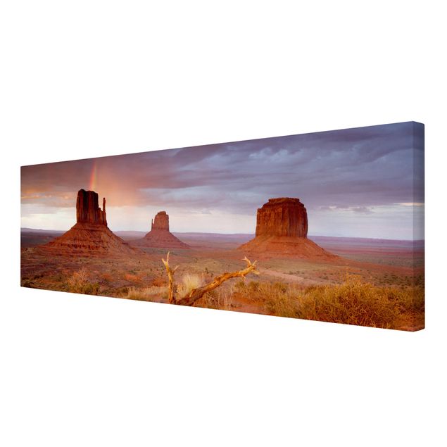 Stampe su tela Monument Valley al tramonto