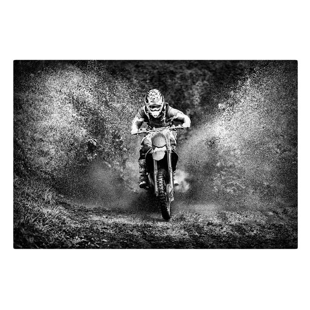 Stampa su tela - Motocross nel Fango - Orizzontale 3:2