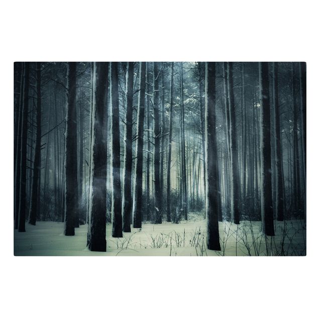Stampa su tela - Mystic winter forest - Orizzontale 3:2