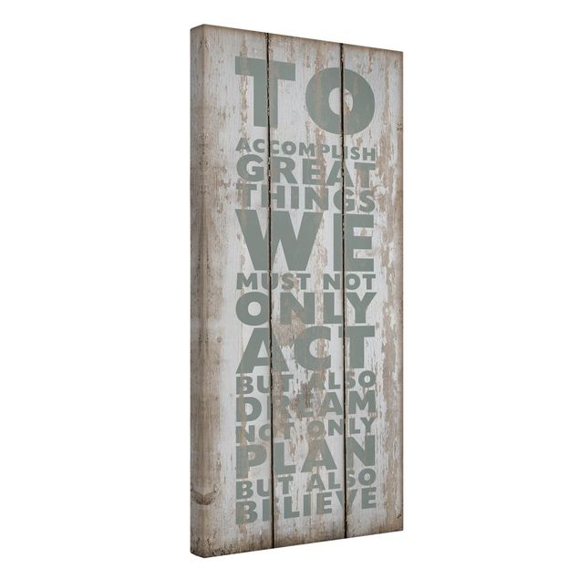 Stampa su tela - No.RS179 Great Things - Verticale 1:2