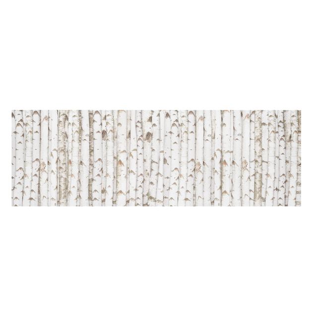 Stampa su tela - No.YK15 Birch Wall - Panoramico