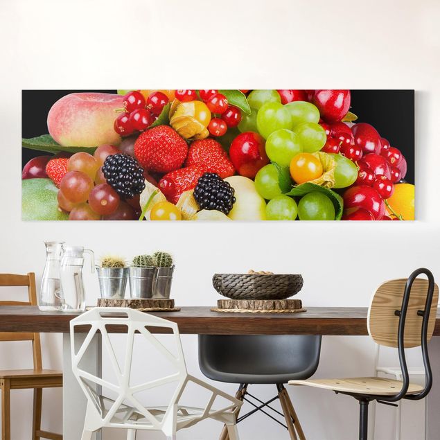 Riproduzione quadri su tela Mix di frutta