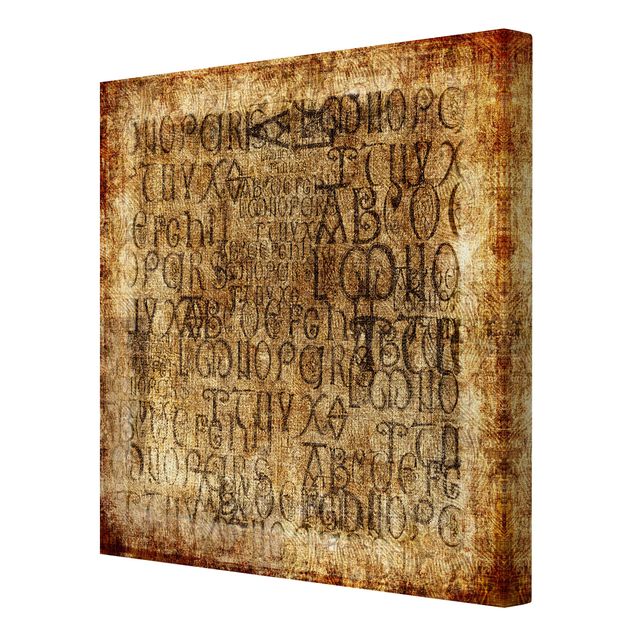 Stampa su tela - Old Letters - Quadrato 1:1