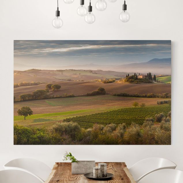 Quadri su tela paesaggio Oliveto in Toscana