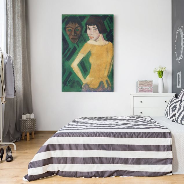 Quadri moderni per soggiorno Otto Mueller - Masha con maschera