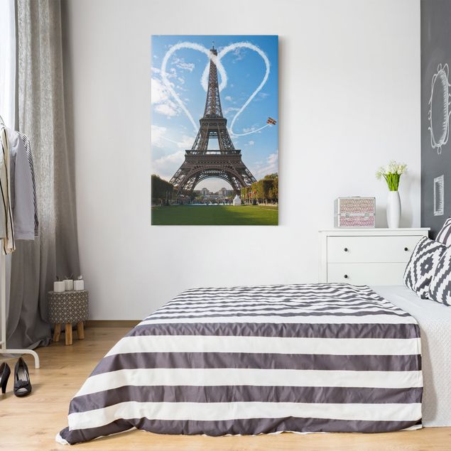 Stampa su tela città Parigi - Città dell'amore