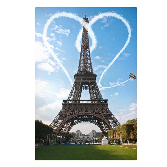 Stampa su tela Paris - City of Love - Verticale 2:3