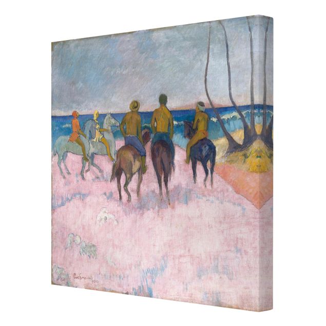 Stampa su tela - Paul Gauguin - Riders on the Beach (I) - Quadrato 1:1