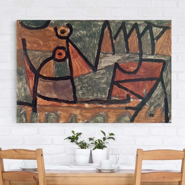 quadro astratto Paul Klee - Sinistro viaggio in barca