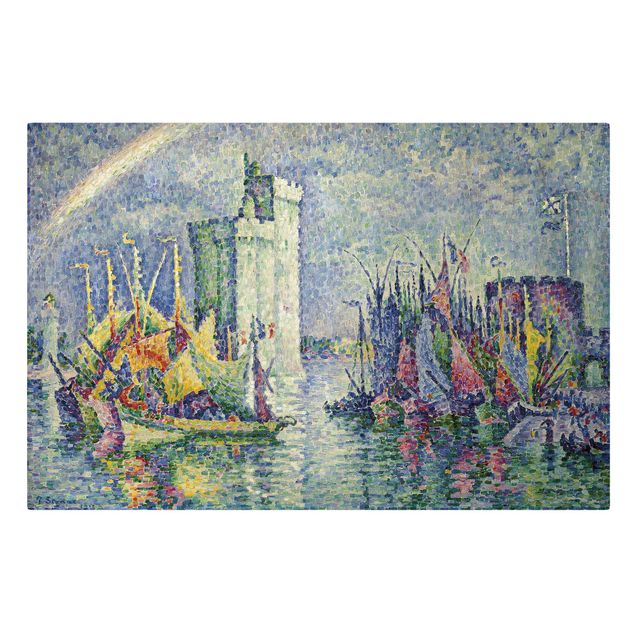 Stampa su tela - Paul Signac - Rainbow at the Port of La Rochelle - Orizzontale 3:2
