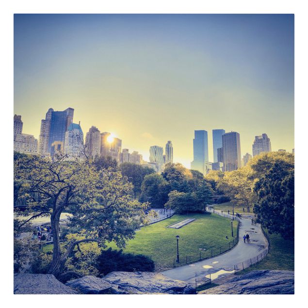 Stampa su tela - Peaceful Central Park - Quadrato 1:1