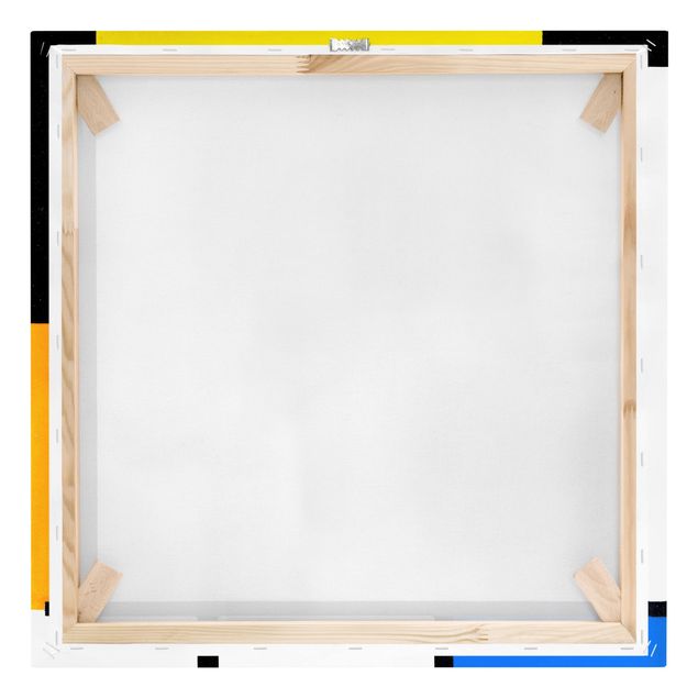 Stampa su tela - Piet Mondrian - Composition II - Quadrato 1:1