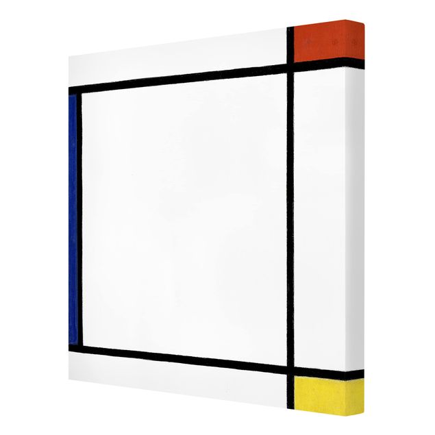 Quadri su tela Piet Mondrian - Composizione III con rosso, giallo e blu