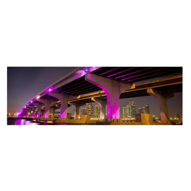 Stampa su tela - Pink Mcarthur Causeway - Panoramico