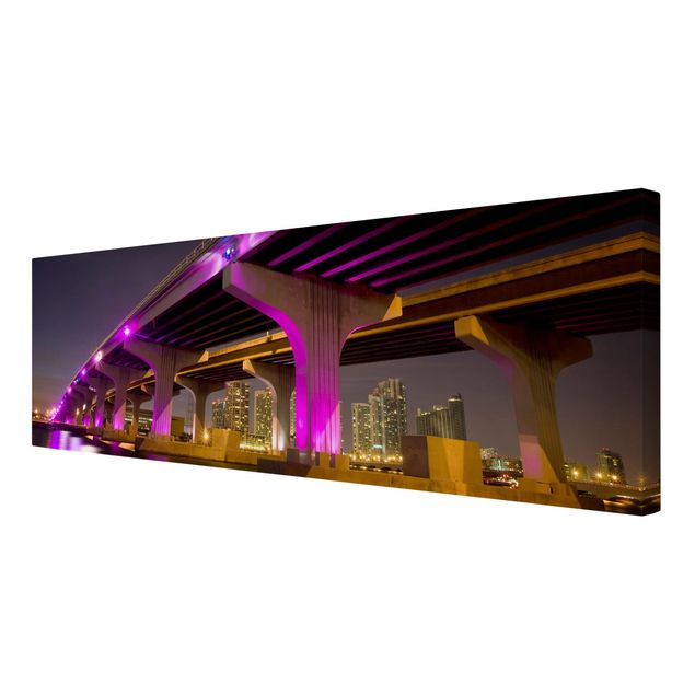 Stampa su tela - Pink Mcarthur Causeway - Panoramico
