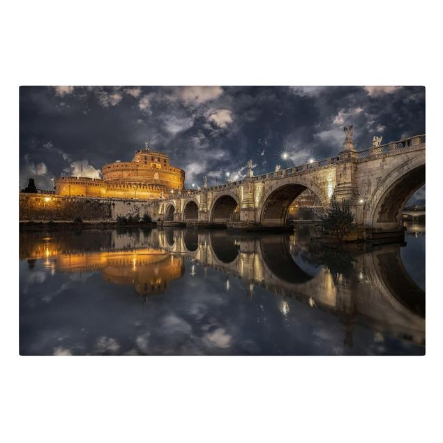 Stampa su tela - Ponte Sant'Angelo a Roma - Orizzontale 3:2