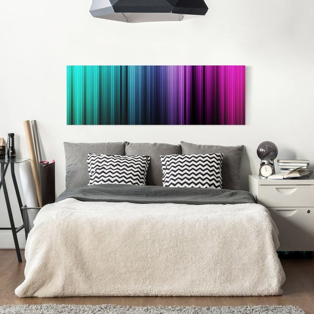 Tele astratte Display arcobaleno