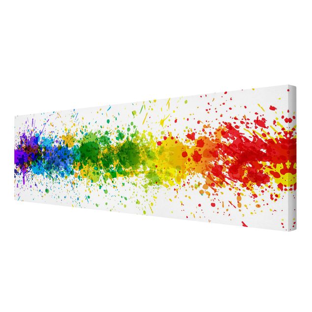 Stampa su tela - Rainbow Splatter - Panoramico