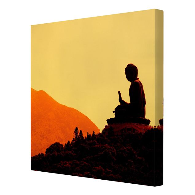 Stampa su tela - Resting Buddha - Quadrato 1:1