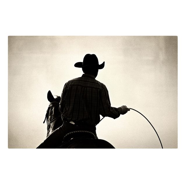 Stampa su tela - Riding Cowboy - Orizzontale 3:2