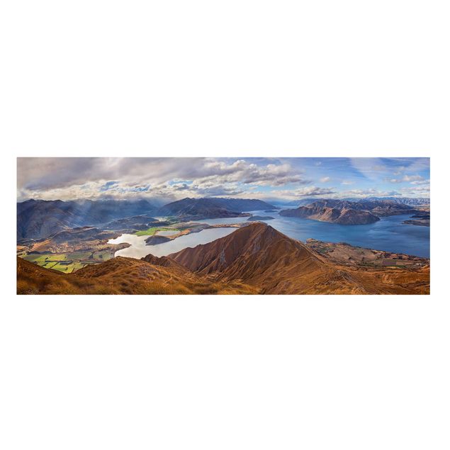 Stampa su tela - Roys Peak in Nuova Zelanda - Panoramico