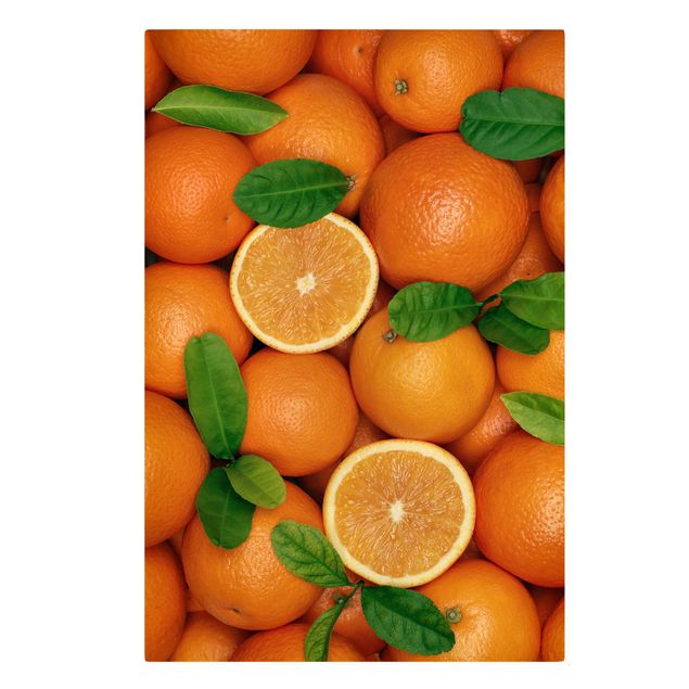 Stampa su tela Juicy oranges - Verticale 2:3