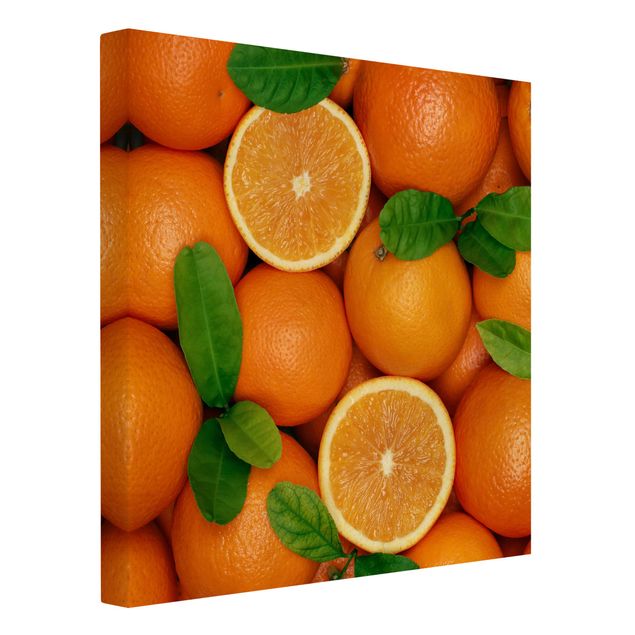 Stampa su tela - Juicy Oranges - Quadrato 1:1