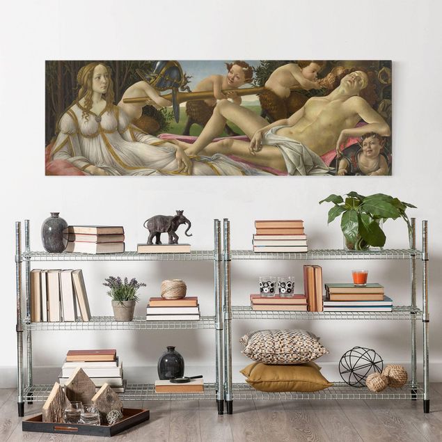 Quadri moderni per soggiorno Sandro Botticelli - Venere e Marte