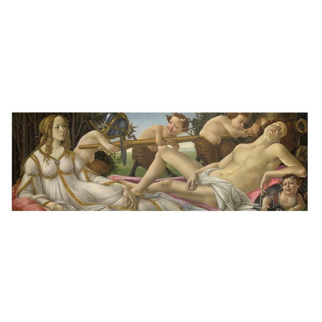 Stampa su tela - Sandro Botticelli - Venus And Mars - Panoramico