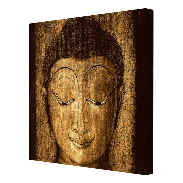 Stampa su tela - Smiling Buddha - Quadrato 1:1
