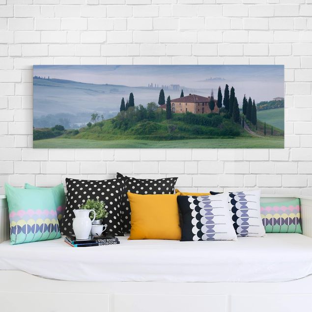 Quadri su tela paesaggio Alba in Toscana